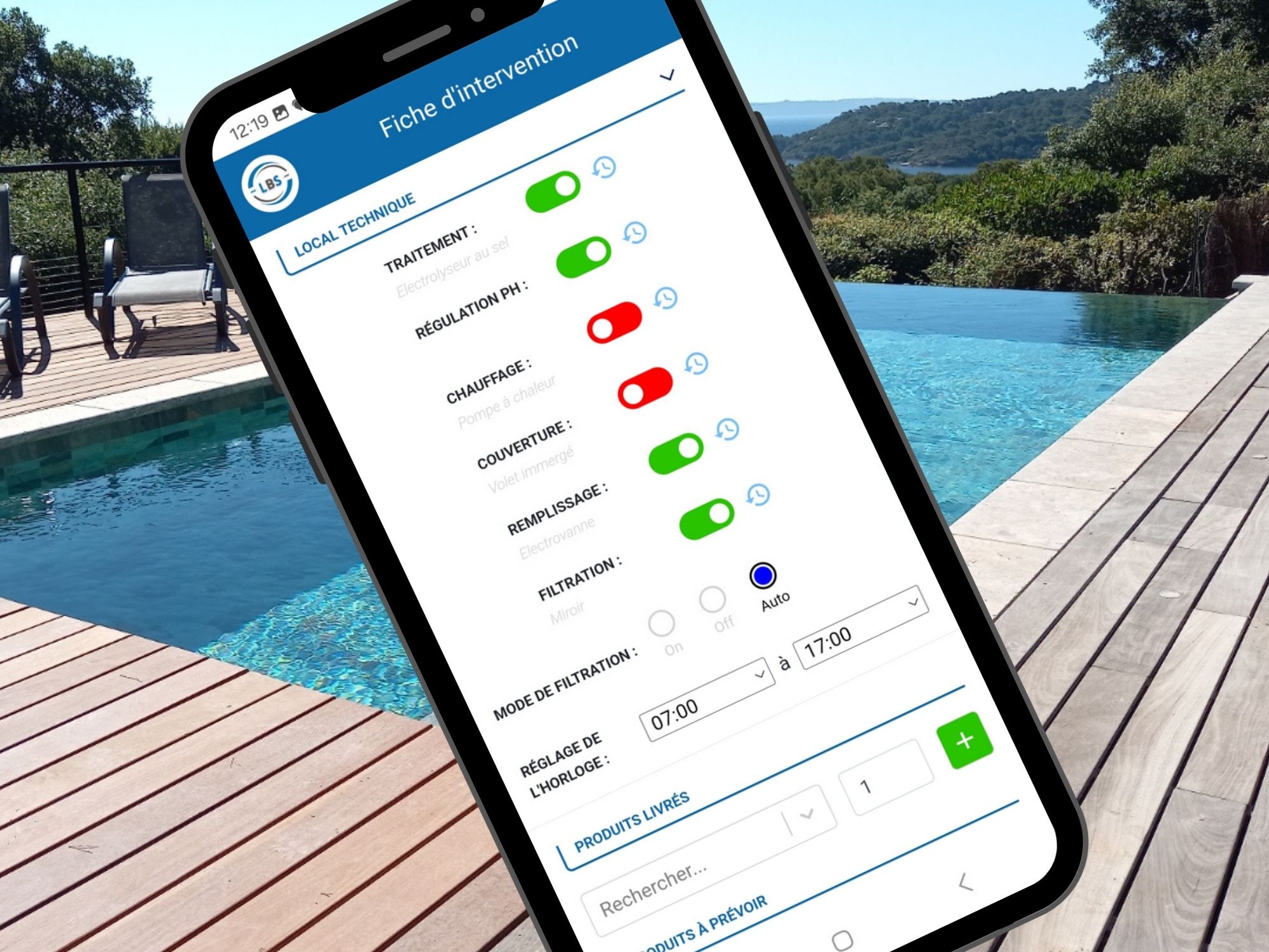 Interface de gestion LEBIN Solutions